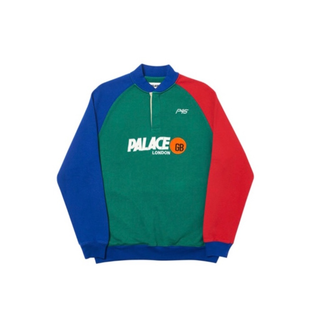 This is a Palace brand p45 GB London sweatshirt from FW18